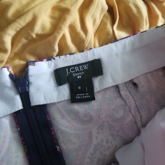 J‎ Crew size 0 fuscia aztek like print Skirt with pockets - Picture 4 of 4